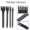 Leather craft chisel set for diamond lacing stitching 5