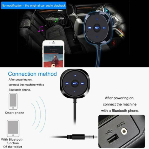 Bluetooth-Audioempfänger für Auto-AUX-MP3-Player-USB-Adapter 2