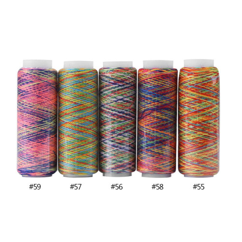 LYUMO quilting thread multicolor gradient 5 pcs