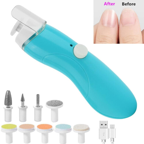 LYUMO Elektrische Babynagelfeile 9-in-1 USB-Ladefunktion
