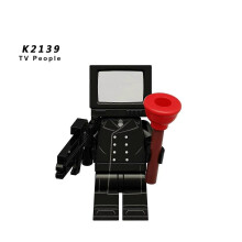(K2139 TV People) KDL SWAT Skibidi Toilet Man Figures - Anime Block Toys for Kids, Birthday Gift, TVMan, Tita