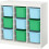IKEA TROFAST Room Divider with 9 Boxes 99x44x94cm 2
