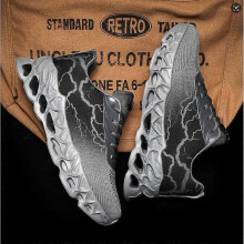 (grey Shoe Size 44) MAEDEF Men's Running Shoes Lightweight Breathable Athletic Shoes Non-slip Comfortable Sneakers for Running Shoes