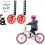 Kit de Suporte para Roda de Treinamento de Bicicleta Infantil para Bicicletas Infantis de 12/14/16/18/20 Polegadas, Vermelho 5