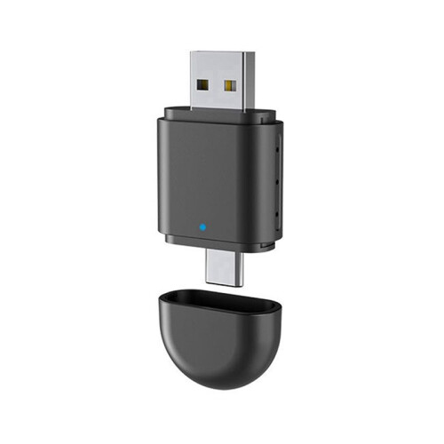 2-in-1  AI Box Wireless CarPlay Adapter & Android Auto Wireless Adapter Support Wired to Wireless USB & Type-C