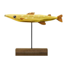 Wooden Fish Statue Nordic Home Decorations Fish Sculpture Ornaments Living Room Bedroom Restaurant Decoration A