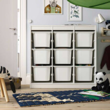 IKEA TROFAST Room Divider with 9 Boxes 99x44x94cm