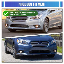 2PC Left & Right Side Fog Light Lamp Cover Bezel Set for Legacy 2015-2017 57731AL07A 57731AL06A