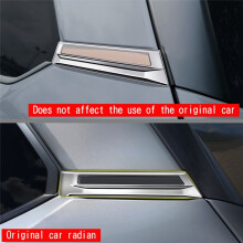 Car Rear Window C Pillar Trim Cover for Forester 2025 Door Outer Pillar Garnish Trim Panel Silver