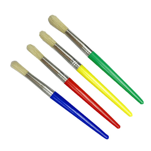Painting Brush for Children Flat Shape 4 Pieces