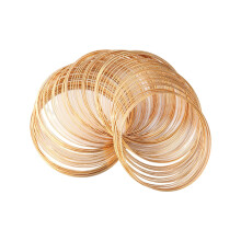 Memory Wire for Jewelry Making 0.6mm Gold 100 Loops
