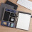 Hengsof Leather Portfolio Organizer with Zipper for iPad 2