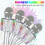 Karaoke Wireless Microphone, Bluetooth Dancing LED Lights Handheld Portable Speaker Karaoke Machine 3