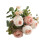 Bouquet de fleurs en soie, roses blanches et roses, 3 pièces 5