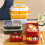 HESITONE microwave-safe bento box 2 sizes 3 colors 2