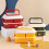 HESITONE microwave-safe bento box 2 sizes 3 colors 5