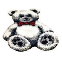 Toy Bear Latch Hook Kit for Beginners White