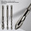 HBASD eccentric twist drill bit set tungsten carbide 3 pcs 8