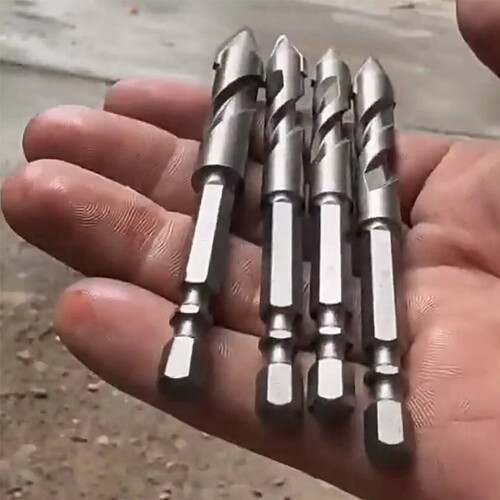 HBASD eccentric twist drill bit set tungsten carbide 3 pcs 2