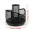Desk Pen Holder Black Metal Mesh Organizer 5 Compartments 7