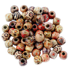 Wooden Beads Round 12mm Mixed Colors 100 pcs