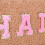 Preppy makeup bag chenille letter plush camel 4