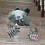 Bald crawling zombie decor prop for haunted house bar 2