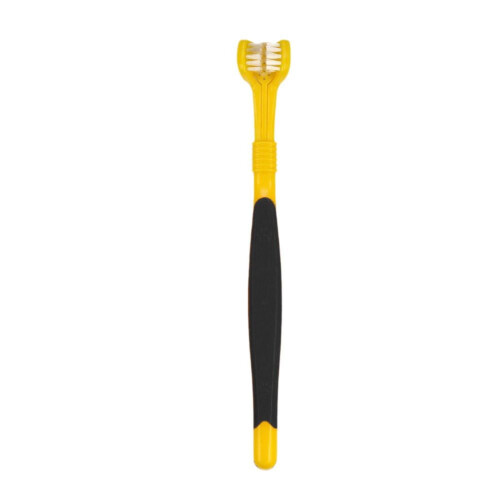 Pet silicone finger toothbrush dog three-head