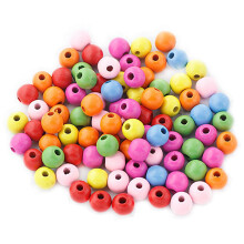 Wooden Spacer Beads for Jewelry Making 100 pcs assorted
