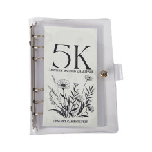BOWTONG PVC loose-leaf savings planner book 2.5K/5K/10K