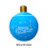 Bola de Natal inflável gigante HBASD24 polegadas para decoração externa de árvores de Natal, jardins, gramados e varandas (azul) 2