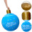 HBASD inflatable Christmas ball blue 24 inch 6