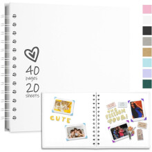 Hengsof scrapbook album kraft paper 40 pages