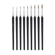Fine Detail Paint Brush Set 9-Piece for Watercolor Acrylic