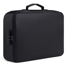 Fireproof document bag with lock and portable handle
