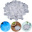 HBASD Glow-in-the-Dark Pebbles White 100pcs 7