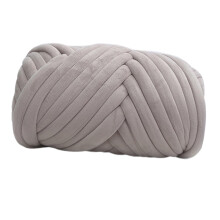 Velvet Bulky Yarn Light Gray 0.5kg