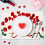 Valentine's Day plastic placemats red green 4-pack 6