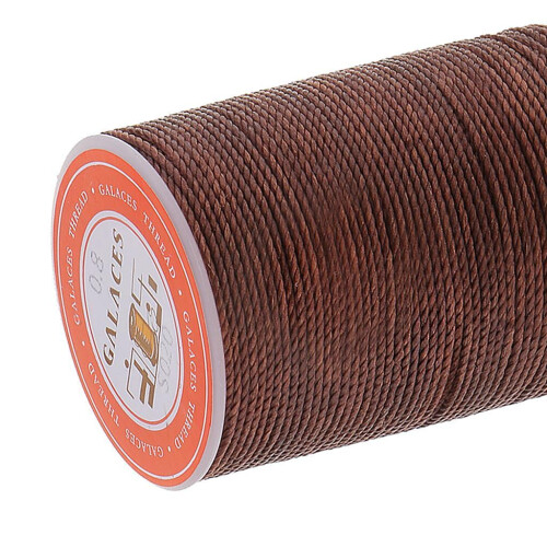 Leather Sewing Thread Dark Brown 60 Yards 2