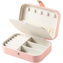 Jewelry Box for Women Travel Jewelry Organizer Double Layer for Necklace Earring Rings Jewelry Holde