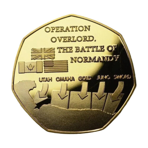 1944 Bronze Commemorative Coin 24K Gold Plated 2