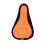 Bicycle Seat Cover 3D Soft Sponge Breathable Orange 1