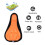 Bicycle Seat Cover 3D Soft Sponge Breathable Orange 4