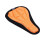 Bicycle Seat Cover 3D Soft Sponge Breathable Orange 7