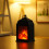 Hengsof Fireplace Lantern LED Flame Effect 36cm Metal 1