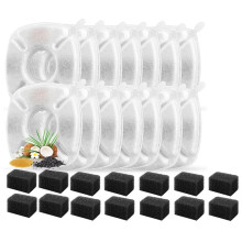 28Pcs Cat Water Fountain Replacement Filters Water Fountain Filters Pre-Filter Sponges for 95oz/2.8L Cat Pet Fountain