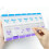 Pill Box Weekly Organizer Double Row 7 Days 14 Compartments 5