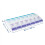 Pill Box Weekly Organizer Double Row 7 Days 14 Compartments 8