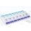 Pill Box Weekly Organizer Double Row 7 Days 14 Compartments 6