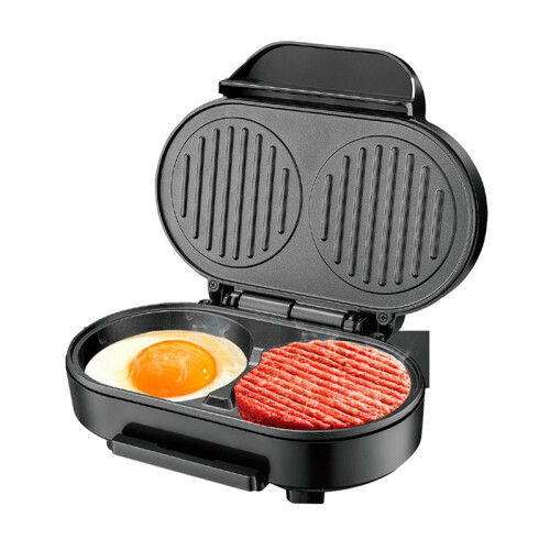 Hamburger Maker Multifunction Double Round Burger Press Patty Maker for Egg Stuffed Burgers Beef Burger EU Plug